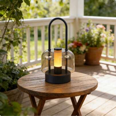 Rechargeable Wireless Touch Control LED Desk Lamp Dimmable Cordless Night Light, Portable Handheld Camping Lantern Battery Powered Table Light, Modern Retro Lamp For Bedroom Dorm Nightstand Home Office Living Room Kitchen Café Bar Patio Dinner Gaming, Aesthetic Room Decor Excellent Back To School Holiday Housewarming Gift