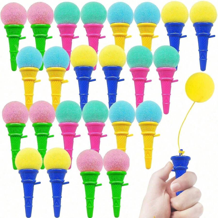 1/2/5/10/20pcs Ice Cream Ball, Practical Prank Prop, Soft Sponge Ball, Fun Gift, Birthday Gift, Party Supplies, Gift Filler - View 1