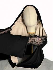 双面双色双层纽扣式端庄头巾，女士纯色弹力透气穆斯林头巾，可快速搭配长袍穿着。 - 彩色 - 查看 11