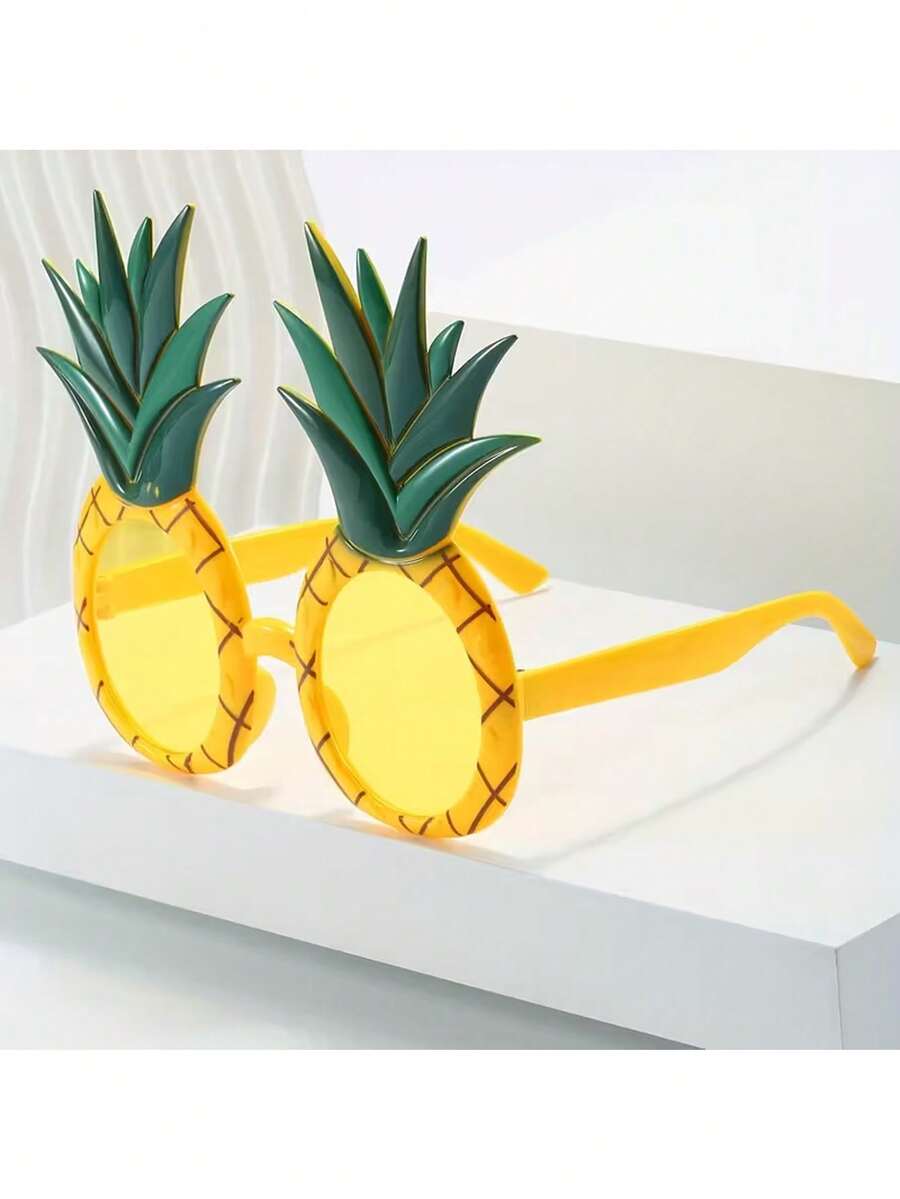 1 chiếc ly dự tiệc độc đáo kiểu Hawaii, ly trang trí hình quả dứa, ly trang trí vui nhộn kiểu Hawaii, ly hình quả dứa dùng cho tiệc tùng, sinh nhật, tiệc tùng, tạo không khí lễ hội - Ly trang trí ngày lễ unisex - Nhiều màu - Xem 1