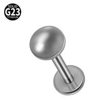 1件 G23 钛金属几何唇钉 内螺纹 三角形/圆形 耳廓 耳骨 耳软骨 耳轮耳环 身体穿刺饰品 - 如圖 - 查看 16