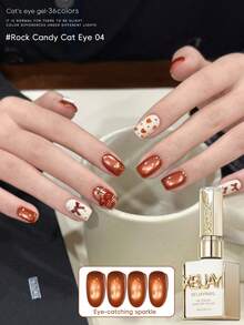 XEIJAYI 15ML Cat Eye Nail Polish Gel Soak Off Nail Magnetic Gel Polish Nail Art DlY For Salon At Home - 彩色 - 查看 13