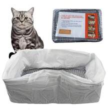 10pcs Reusable Cat Litter Filters - No Need For Manual Pet Waste Liners, With Filters, Durable Polyethylene Material, Universal And Convenient, For Cleaner Litter Box, Easy To Clean And Control Odor, Pet Waste Cat Litter | No Need For Manual Handling - View 5