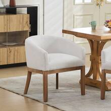 Dining Chairs - Beige + Chenille + Foam - View 12