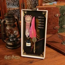 Harry Potter 1pc Vintage Feather Quill Pen, Harry Potter Pen Set, Collectible Writing Pen With Alternative Nib, Magical Stationery Gift For Book Fans, Back To School Gifts For Teens,Feather Direction And Size Are Randomized [Officially Licensed] ﻿ - A - View 13