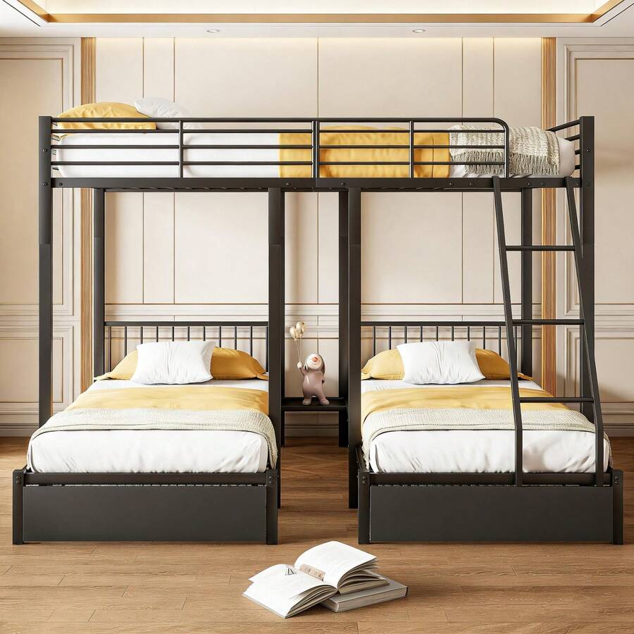 Bed Frames - Black + Metal + 140cm*200cm - View 1