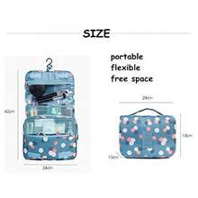 smile face - King and Pig Toiletry Bag Multifunction Cosmetic Bag Portable Makeup Pouch Waterproof Travel Hanging Organiser Bag Travel Storage Bag smile face - Rosa - Ver 5