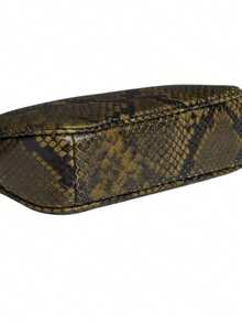 Coach Women's Nolita 19 Bag In Gunmetal/Olive Snake Print - 墨綠色 - 查看 3