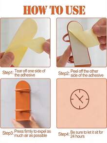 Giá treo bàn chải đánh răng gắn tường cho phòng tắm - Không cần khoan - Nhiều màu - Xem 8