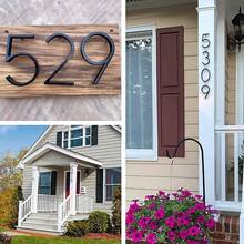 125mm Black Outdoor Address Number Letter Sign, Metal Floating House Number Plate, Modern Mailbox Plaque - Door Number - View 4