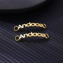Hebilla de zapato personalizada de acero inoxidable con correa, hebilla de cordones personalizada, accesorios decorativos para zapatos, regalo personalizado para mujeres y hombres - Multicolor - Ver 14