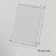 5pcs Transparent PVC Self-Sealing Bags, Squeeze Toy Storage Bags, Waterproof & Moisture-Proof, Stress Relief Toy Display Bags, Portable Small Item Storage, Reusable - Clear - View 8