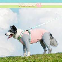 1pc Full Coverage Dog , Post-Surgery Anti-Lick & Scratch, Comfortable Home Wear For Sleeping, Shedding-Resistant, Washable, Suitable For All Seasons - Blue - View 1