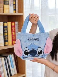 迪士尼毛绒手提包，可爱柔软的毛绒包，以《星际宝贝》中的史迪奇和《疯狂动物城》中的朱迪·霍普斯为主题，采用优质毛绒面料，饰有刺绣细节和3D耳朵，结构坚固耐用，轻便舒适，内部空间宽敞，可容纳日常必需品，适合日常佩戴、上学、旅行、购物、迪士尼主题活动、角色扮演等场合，是史迪奇和《疯狂动物城》粉丝的理想礼物。 - 彩色 - 查看 6