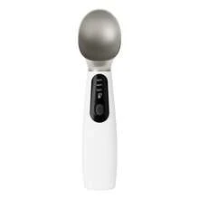 Cuchara para helado con calefacción de 2600mAh, cuchara para helado con calefacción ajustable con pantalla LED, recargable - Blanco - Ver 10