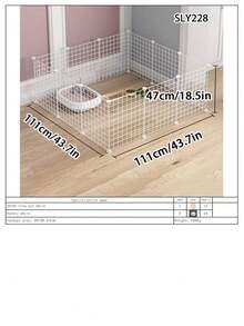 室内狗围栏，家用小型/中型犬狗笼，泰迪熊造型，宠物隔离门，狗床，狗笼 - 彩色 - 查看 15