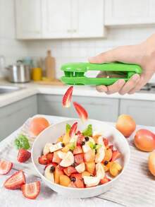 Máy thái rau củ cầm tay đa năng có giá đỡ, dụng cụ cắt cà chua thích hợp để thái trái cây, rau củ, trứng luộc, dụng cụ nhà bếp. - Nhiều màu - Xem 4