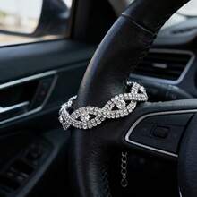 Nice Cool Shiny Car Interior Decoration Rings, Shiny Stone Eye Shape Decoration Rings, Car Interior Charms, Car Steering Wheel Decoration Rings, Beautiful Bracelet Bracelet Decorations - Chain - View 1