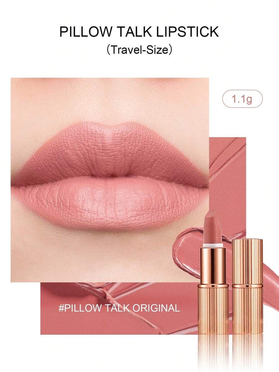 Charlotte Tilbury 1.1克 Pillow Talk - Matte Revolution 唇膏，旅行装 - #pillow枕邊話 - 查看 1