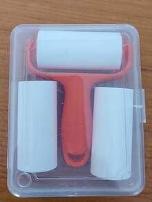 1 Set Portable Mini Lint Remover - 1 Handle + 3 Replacement Rollers, Disposable Sticky Lint Brush, High Adhesive Pet Hair Cleaner, Reusable Handle, Suitable For Pets, Clothes, Carpets, Car Seats, No Power Required, Essential For Pet Owners - One Handle With 3 Replacement Heads - View 15