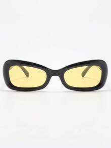 1 Pair Cat Eye Frame Children's Fashion Glasses, Minimalist Suitable For Boys And Girls, Party, Holiday, Travel, Decoration, Daily Accessory, Photography Prop - Black - View 7