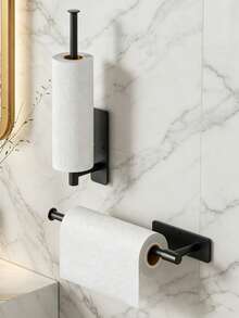 1 Giá Treo Khăn Giấy & Hộp Đậy Màng Bọc Thực Phẩm Gắn Tường, Chống Gỉ & Chống Nước, Phù Hợp Với Tất Cả Các Cuộn Khăn Giấy, Màng Bọc Thực Phẩm, Giấy Sáp Tiêu Chuẩn, Lý Tưởng Cho Nhà Bếp, Kho Thực Phẩm, Xe RV, Giúp Nhà Bếp Gọn Gàng & Tiết Kiệm Không Gian - Nhiều màu - Xem 4