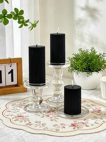 7 candele profumate in stile retrò francese: candele a pilastro a forma di ingranaggio nero (diametro 5 cm) - perfette per creare un'atmosfera e come accessori fotografici. Candele a forma di ingranaggio, candele cilindriche, adatte per decorazioni da matrimonio, regali per amici, decorazioni per la casa in stile minimalista, decorazioni per feste/cene, omaggi per la famiglia, regali per uomini/donne, candele di alta qualità, regali per le vacanze, decorazioni per hotel/tavoli. - A - Visualizzare 7