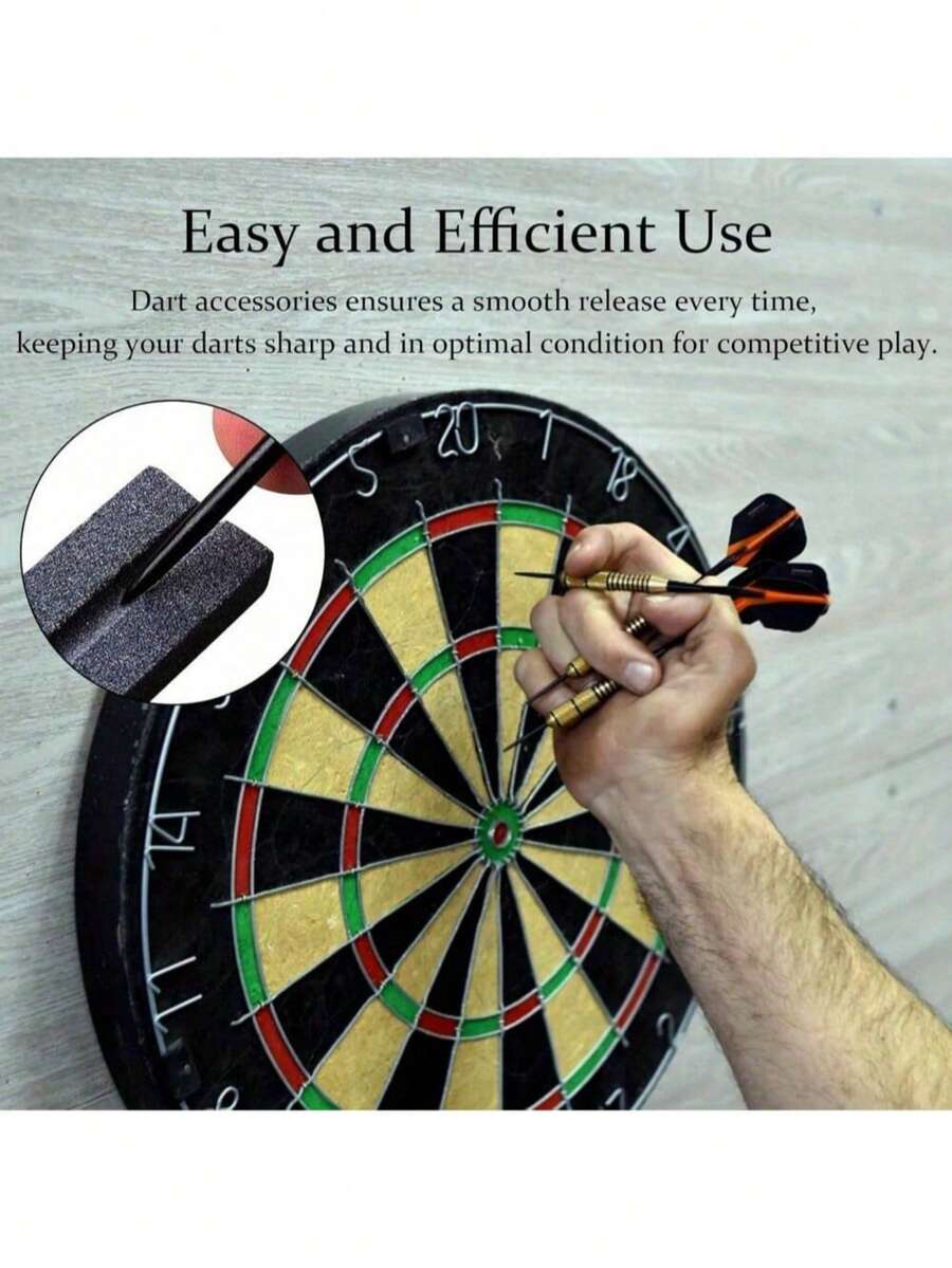 5pcs Dart Sharpener V-Sharp Darts Sharpener, Sharpening Stone Game Dart Accessories Metal Dart Tips, Darts Tool,Dart Sharpener,Easy Polishing Deburring Sharp Dart Accessories , Long-Lasting,Dart Accessories, Darts,Dart V Sharpener - Multicolor - View 1