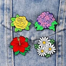 Plantes, fleurs, roses, broches, cadeaux de la Saint-Valentin, badges de marguerites blanches de dessin animé, accessoires vestimentaires, médailles, décorations pour la tenue quotidienne, cadeaux créatifs, etc. Cadeaux pour la mère, le père, la remise des diplômes et l'enseignant - Multicolore - Voir 8