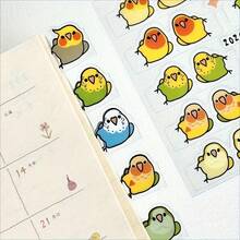 2 Styles Fashionable Parrot Index Stickers, Decorative Bookmark Labels, Used For Organizing Labels, Diary Labels, Decorative Stickers, Art Labels, Durable Adhesive, Parrot Stickers, Suitable For Students And Creative Planners - Multicolor - View 8
