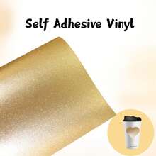 Glitter Self Adhesive Vinyl - For Cup, Glitter Self Adhesive Vinyl Easy To Cut And - A-25X30CM - View 9
