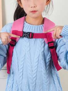 新款经典返校/毕业季卡通时尚简约多功能舒适旅行大容量背包 - 粉色 - 查看 3