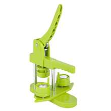 DIY Button Maker Machine 25mm (1 Inch), Installation-Free Badge Press Machine With Rotary Mould & Circle Cutter, 100pcs Button Parts & Films, Portable Badge Maker Kit For Personalised Gifts, Schools - Green - View 6
