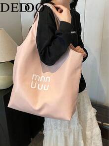 Dedoo Bolso de hombro casual de gran capacidad para mujer 2026, elegante bolso de mano cruzado portátil para ir al trabajo - Rosa - Ver 8