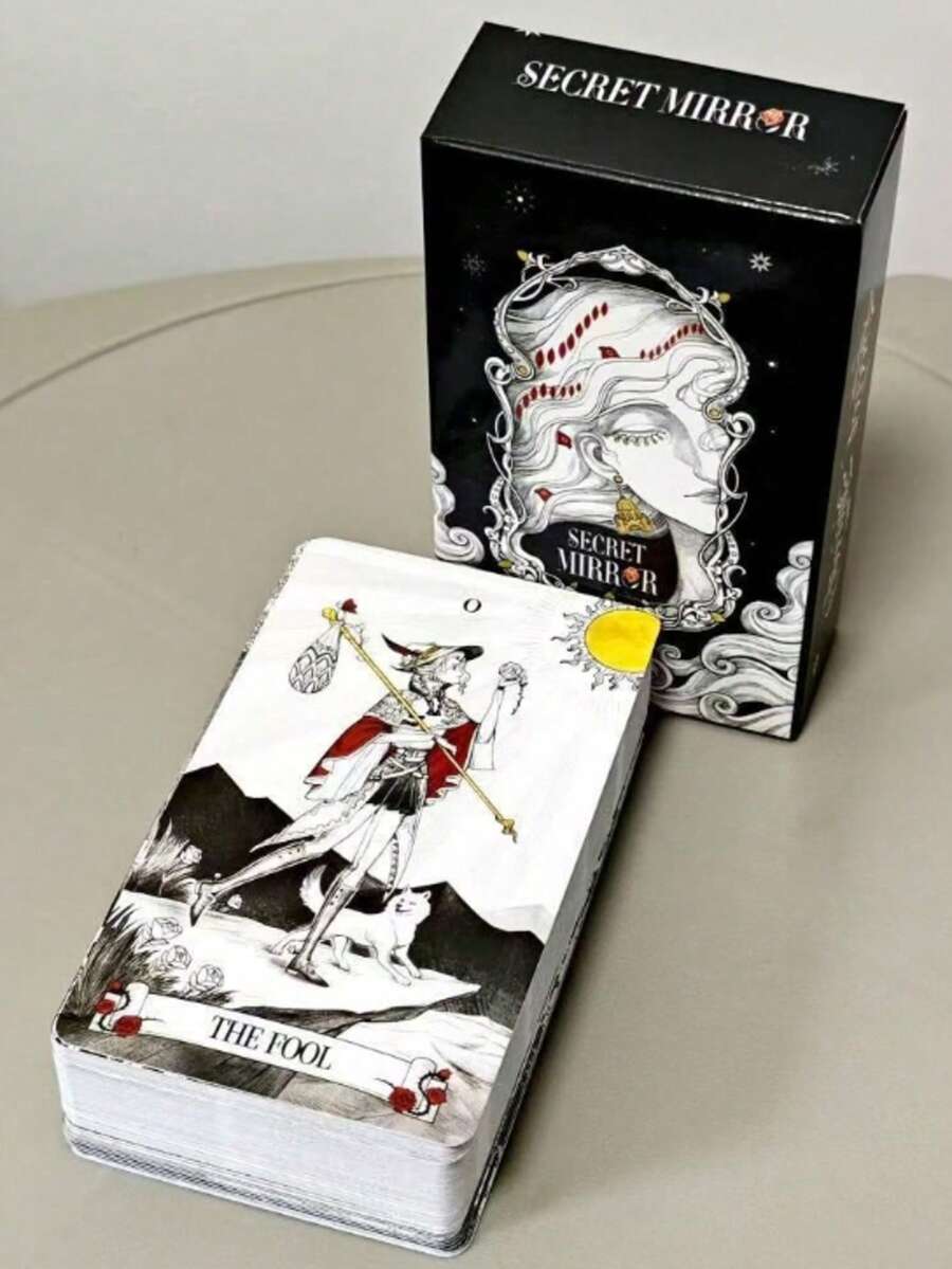 Cartas del Oráculo de Adivinación del Ganges, incluye arte místico para meditación, crecimiento personal e interpretación intuitiva - Negro - Ver 1