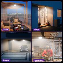 20,000 Lumens Solar Powered Warehouse Light, Indoor & Outdoor Use, Pull Cord, 5 Lighting Modes From Dusk To Dawn, IP65 Waterproof, Suitable For Barns, Gazebos, Shops, Garages - one-size - View 7