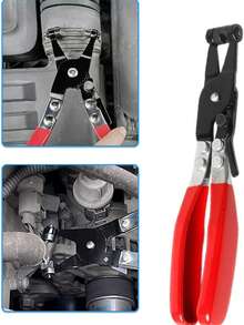 Automotive Hose Clamp, Multi-Function Hose Clamp Installation & Removal Tool, Round Flat Buckle Style Oil/Water Pipe, Radiator Binding & Disassembly Clamp, Automotive Repair Dedicated Rotary Clamp Tool - A - View 7