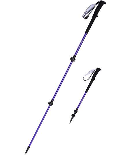 Outdoor Trekking Poles, Aluminum Alloy Walking Sticks, Lightweight Hiking Gear, Folding And Telescopic Canes, Professional Outdoor Hiking And Mountaineering Poles