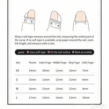 Cute 3D Bear-Themed Nail Art Stickers With Medium-Length European And American Style, Featuring Glittery, Translucent, And Handmade Detachable False Nails. - 彩色 - 查看 6