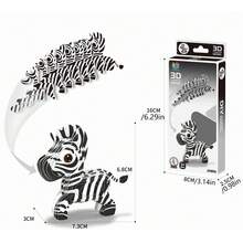 Juguetes de rompecabezas 3D de animales - Panda, Cebra, Conejo, Dinosaurio, Adecuado para niños en edad preescolar, juguetes de inteligencia para educación temprana, excelente para regalos de Halloween/Navidad/Cumpleaños/Año Nuevo/Vacaciones/Pascua/Día del Niño - Multicolor - Ver 18