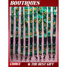 1 Pc. Green Sunflower Ribbon Lanyard-Perfect For Holding ID Badges, Keychains, And Phone Cases. Available In A Variety Of Colors And Made From Durable Polyester. - View 5