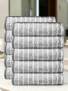 5pcs/10pcs Random Color Soft Towels, Quick Drying Face Towels, Reusable Square Makeup Remover Towels (9.8in*9.8in), Soft & Skin-Friendly Face Cloths, Portable Cleaning Tool Suitable For Travel - Multicolor - View 7
