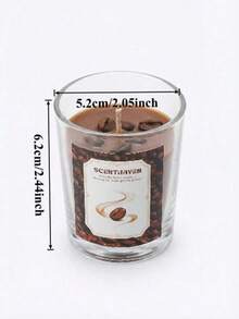 咖啡香氛蜡烛，内嵌咖啡豆纹理，散发浓郁烘焙香气，天然大豆蜡，玻璃罐装，唤醒清晨，提神醒脑，咖啡馆风格桌面装饰 - 彩色 - 查看 15