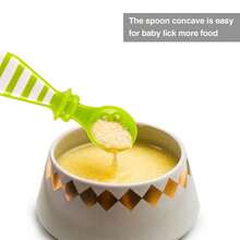 2件套婴儿训练勺，带防呛护罩，双头舔舐设计，耐热，适合6个月及以上宝宝自主进食。 - 彩色 - 查看 3