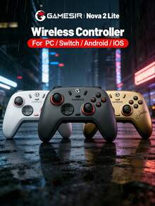 GameSir N2 Lite 蓝牙无线游戏手柄，3 种模式，兼容 PC/Switch/手机，白色/黑色/金色可选 - 查看 1