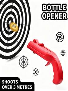 1pc Beer Bottle Opener, Bottle Cap Opener With Opening Function - Multi-Functional Party Accessory, Suitable For Beer Bottle Opening, Wine Uncorking - Perfect For Home Bar, Party And Wedding, Kitchen Accessory, Home Decor, Back To School - Multicolor - View 6