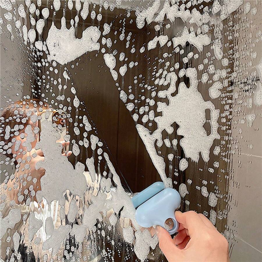 1 cái chổi cọ bồn rửa mặt dễ thương, dụng cụ cạo kính gương. - Nhiều màu - Xem 1