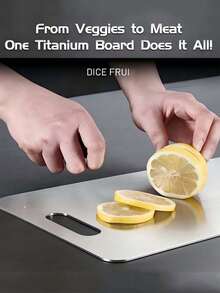 1/3pcs High-Quality Double-Sided Stainless Steel Cutting Board, Suitable For Kitchen & Catering, High Cost-Performance, Suitable For Small Kitchens, RVs, Small Apartments, Easy To Use And Durable, Applicable For Cutting Vegetables, Fruits, Chicken And Beef - Silver - View 10