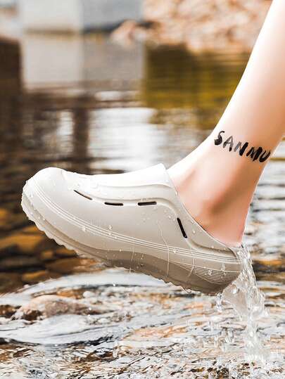 Unisex Outdoor Slippers Sandals Beach Shoes Hollow Shoes, Cross-Border Popular Item For Couples