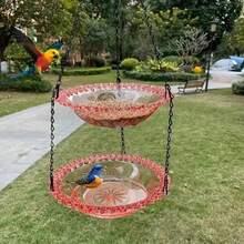 2pcs Outdoor Hanging Bird Feeder, Bird Bath Bowl, Garden Decor, Yard Farm, Hummingbird - Bird Feeder - View 5